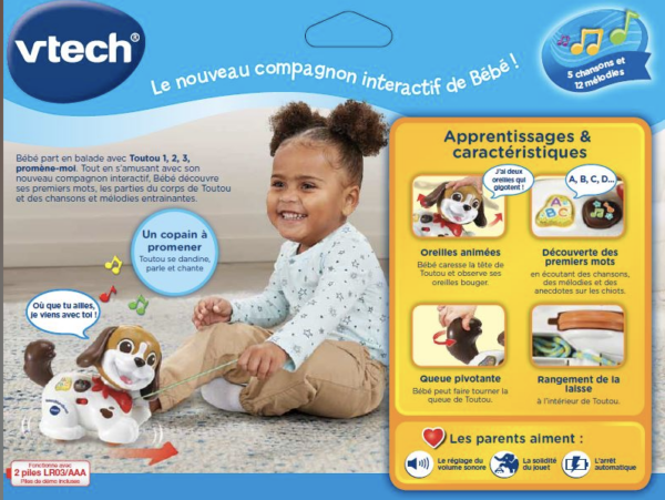 toutou 123 promene moi vtech 2 Toutou 1,2,3 Promène -moi - Vtech