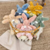 Doudou plat lapin rose - 18 cm - Doudou et Compagnie