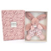 Doudou plat lapin rose - 18 cm - Doudou et Compagnie