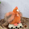 ho3161-625e81024b467202359761 Peluche poule "Poulette" - Orange roux - 20 cm - Histoire d'Ours