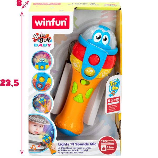 71f42SkS+bL_AC_SL1500_ Microphone pour Enfant avec lumières et Sons - Winfun