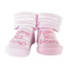 Chaussettes - J'aime les bisous -Rose - Trois Kilos Sept
