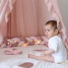 Tour de lit bébé Rose et Lili Coton Bio- Trois Kilos Sept