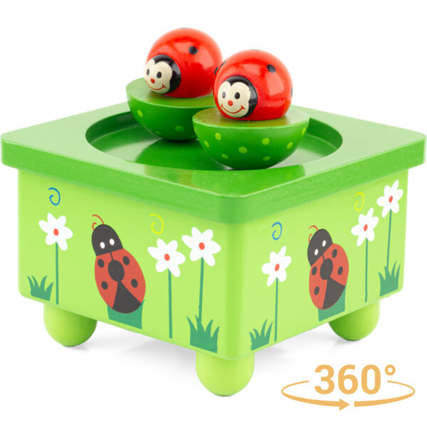 Boîte à Musique Coccinelle Feuille - Ulysse