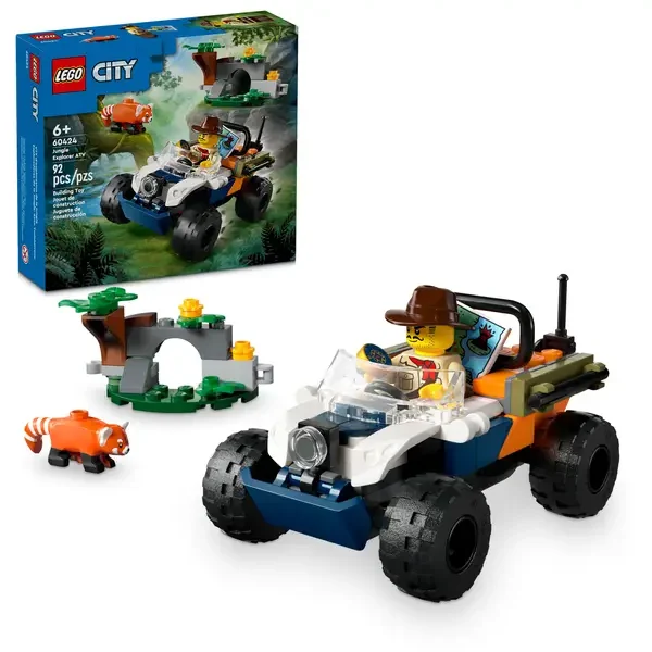 Le tout-terrain de l’explorateur de la jungle et le panda roux - Lego 60424