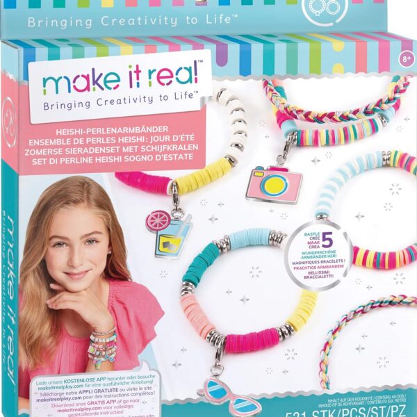 Make It Real - Bijoux Heishi Jours d'Été - Fabrication de bijoux enfants - Lansay