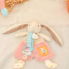 Doudou attache-sucette - LAPIN CIBOULETTE - 19 cm - Doudou & Compagnie