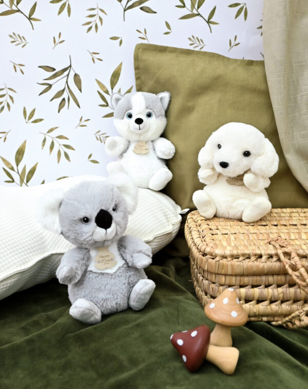 Peluche husky assis - 20 cm - Histoire d'Ours