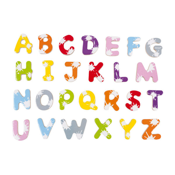 Mallette 52 lettres magnétiques Splash (bois) - Janod
