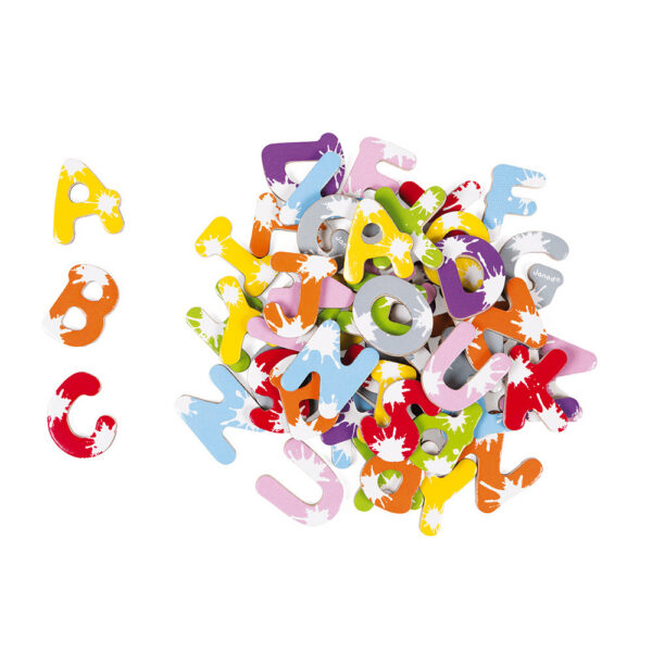 Mallette 52 lettres magnétiques Splash (bois) - Janod