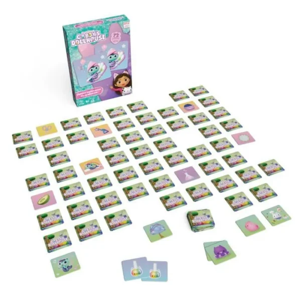 spin-master-memo-72-cartes-gabby-et-la-maison-magi (1) Gabby et la Maison Magique - Spin Master Memo 72 cartes
