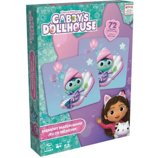 spin-master-memo-72-cartes-gabby-et-la-maison-magi Gabby et la Maison Magique - Spin Master Memo 72 cartes