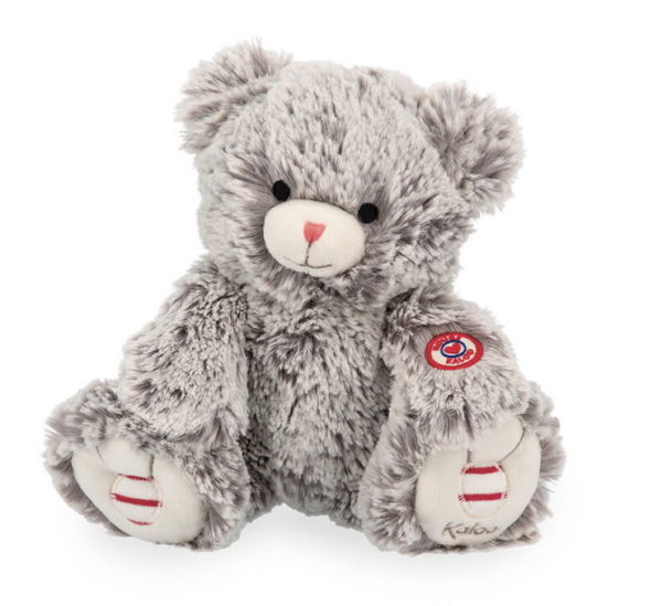 Ours en peluche Gris prestige Maé - 24 cm - Kaloo