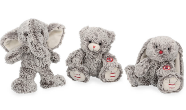 Ours en peluche Gris prestige Maé - 24 cm - Kaloo