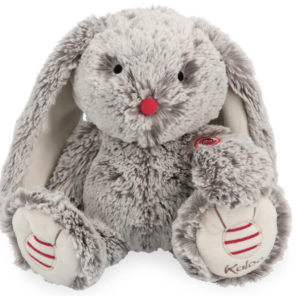 Peluche musicale lapin Gris prestige Léo - Kaloo