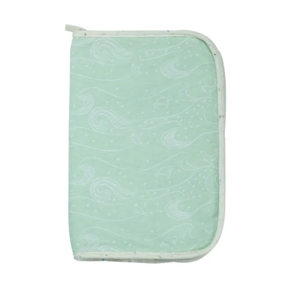 Protège carnet de santé - Vert d'eau - Au large de Nova - Trois Kilos Sept