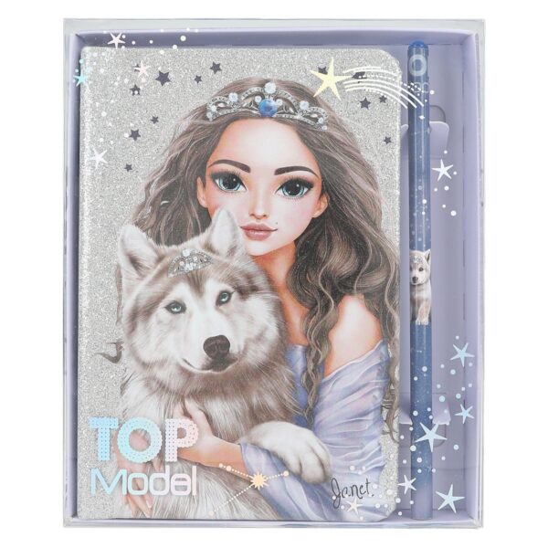 TOP Model bloc-notes & crayon WOLF