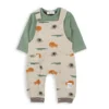 240864A Ensemble bébé Tshirt - salopette thème Savane Baby Bol 240864