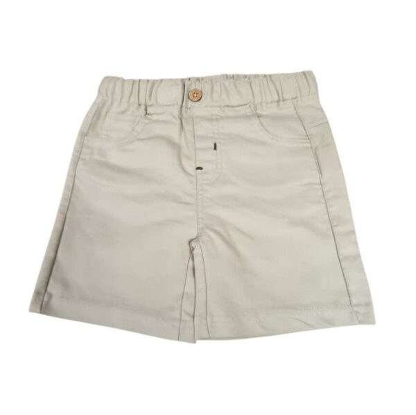 Ensemble T-shirt manches courtes chaméléon + bermuda vert kaki Baby Bol