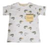 Ensemble T-shirt manches courtes chaméléon + bermuda vert kaki Baby Bol