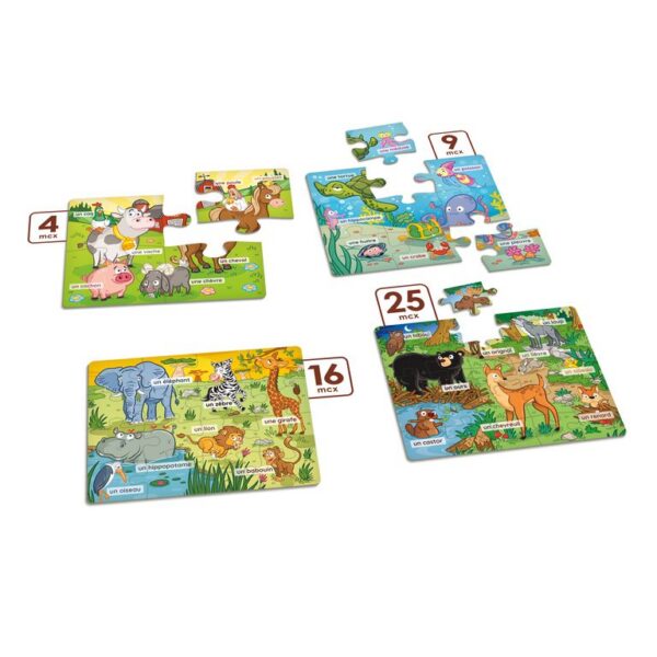puzzle 2 Mes premiers casse-têtes à colorier : les animaux