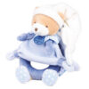 DC2713 Peluche hochet ours Petit chou - Bleu - 19 cm - Doudou & Compagnie
