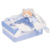 DC2716-1 Doudou plat ours Petit chou - Bleu - 27 cm - Doudou & Compagnie