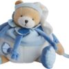 Peluche D'Activités Ours - 30 cm - Bleu - Doudou et Compagnie