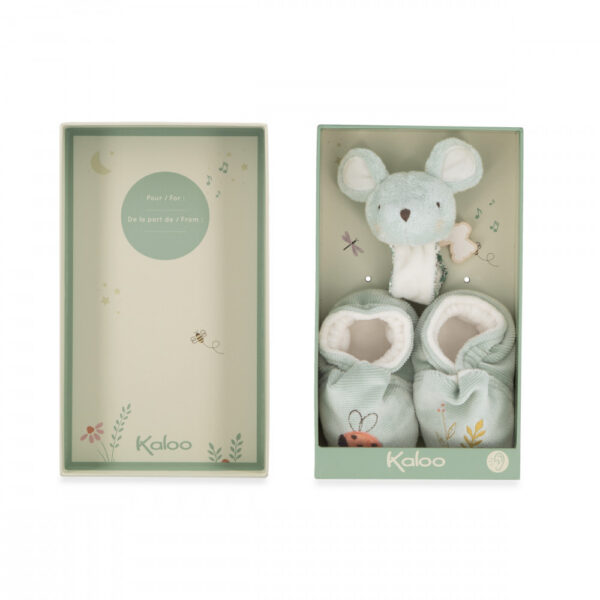 Coffret chaussons et bracelet sonores souris - Kaloo