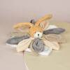 Coffret Doudou lapin pétales Collector taupe - 28 cm - Doudou & Compagnie