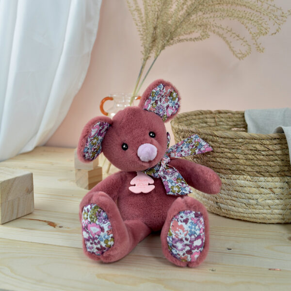 ho3122-626906b0121c3257007540 Peluche Souris Terracotta - 25 cm - Copains Câlins - Histoire d'Ours
