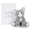 Peluche bébé chat - Gris -18 cm - Histoire d'Ours