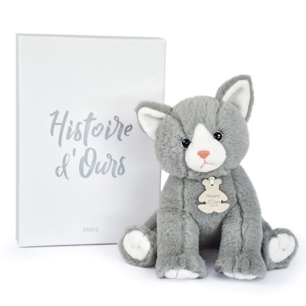 ho3156-6278dbc43cd5e939024015 Peluche bébé chat - Gris -18 cm - Histoire d'Ours