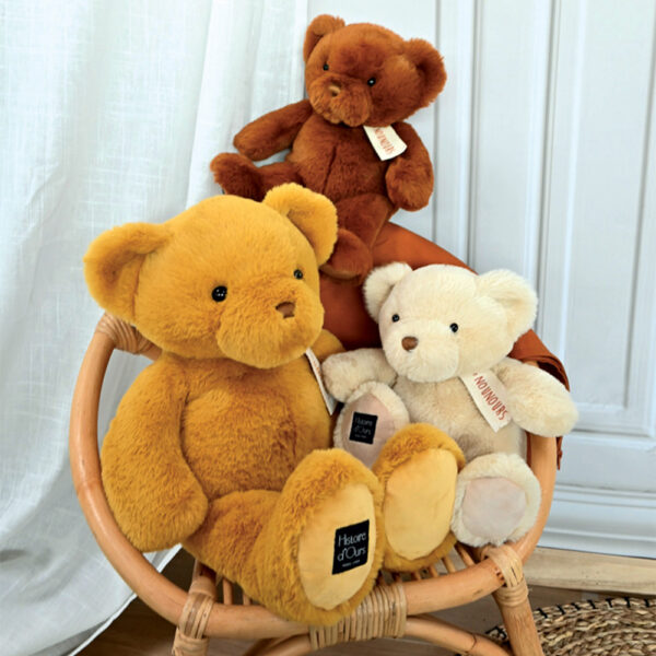ho3229-1-6467541712c19839553990 Ours en peluche marron Cappuccino 28cm - Le Nounours - Histoire d'Ours