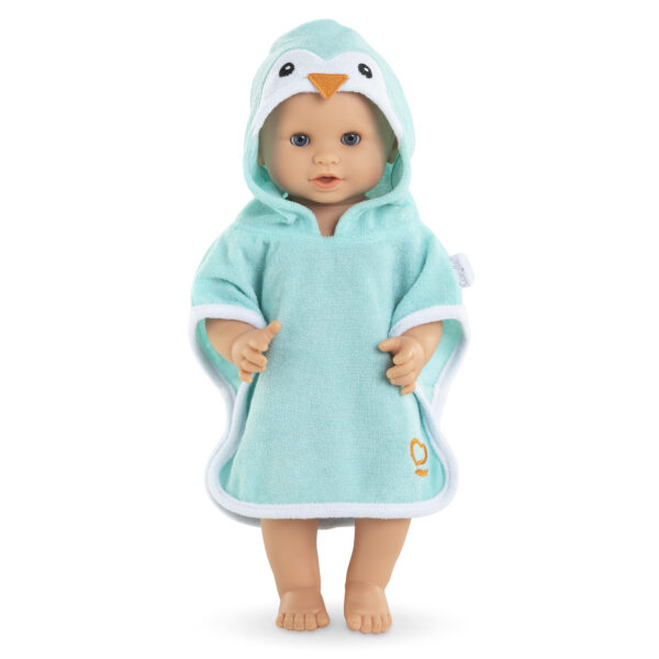 Cape de Bain Pingouin pour poupon 30 cm - Corolle