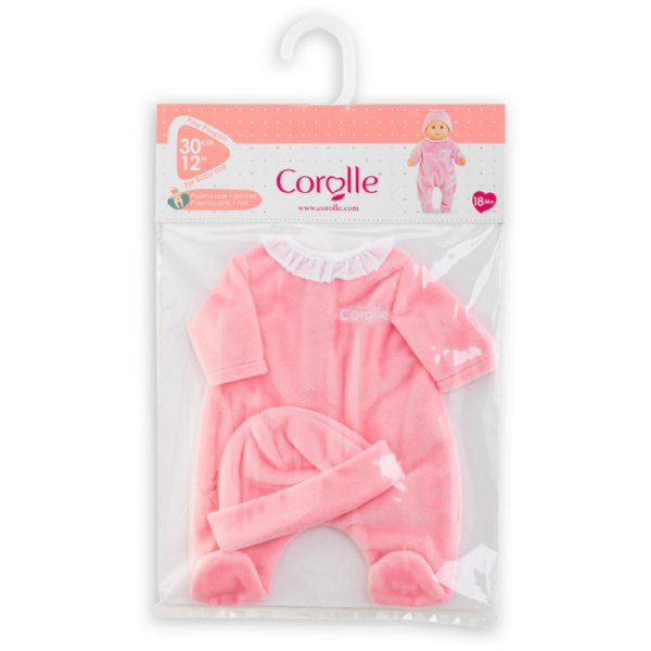 Pyjama rose et bonnet pour poupon 30 cm - Corolle