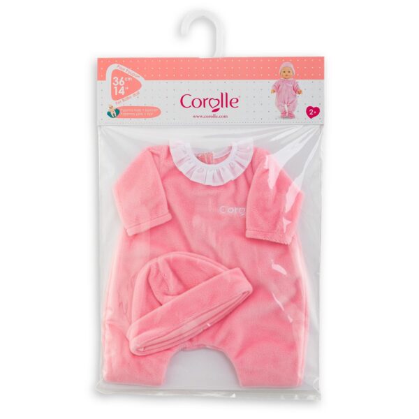 Pyjama rose et bonnet pour poupon 36 cm - Corolle
