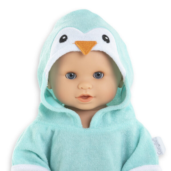 Cape de Bain Pingouin pour poupon 30 cm - Corolle