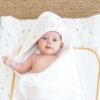 Cape de bébé + gant - Motifs forêt  - Trois kilos sept