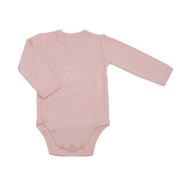 Lot 2 bodies manches longues bébé - Petite bouille d'amour - Trois kilos sept