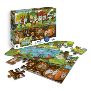 Puzzle 2 x 24 pièces - Vie dessus Vie dessous - Calypto By Sentosphere