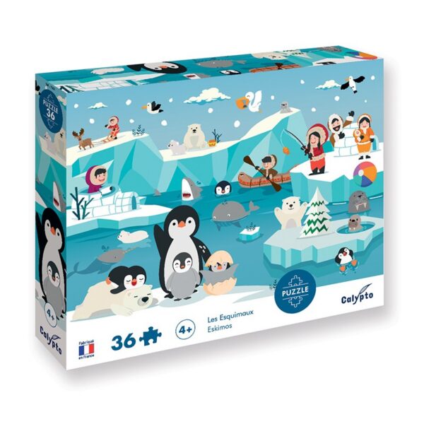 Puzzle 36 pièces - Les Esquimaux - Calypto By Sentosphere