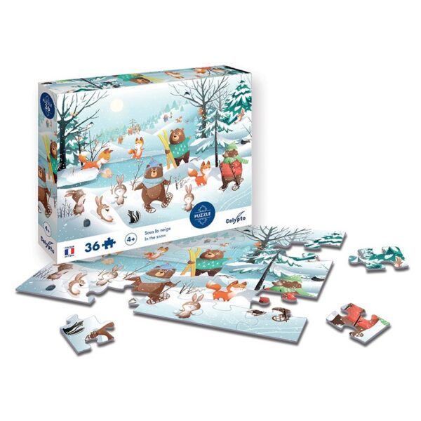 puzzle-36-pieces-sous-la-neige (1) Puzzle 36 pièces - Sous la Neige - Calypto by Sentosphere