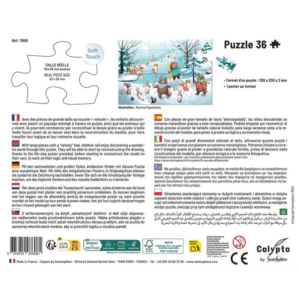 Puzzle 36 pièces - Sous la Neige - Calypto by Sentosphere