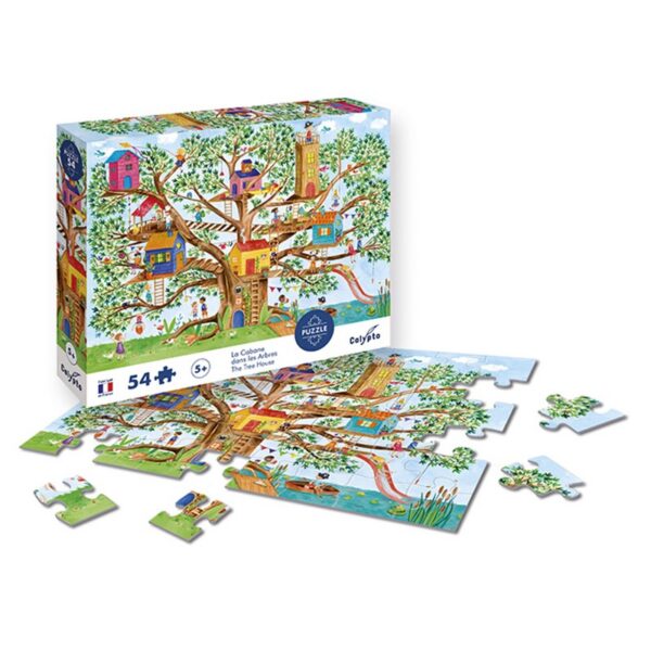puzzle-54-pieces-la-cabane-dans-les-arbres (1) Puzzle 54 pièces - La Cabane dans les Arbres - Calypto By Sentosphere