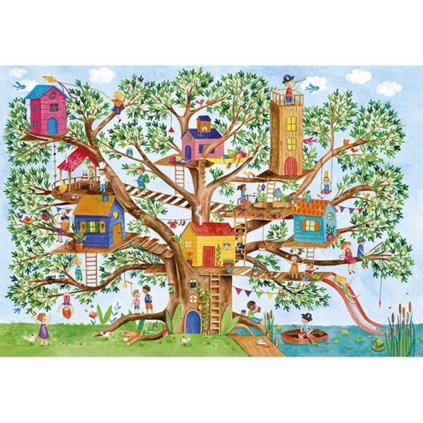 puzzle-54-pieces-la-cabane-dans-les-arbres (2) Puzzle 54 pièces - La Cabane dans les Arbres - Calypto By Sentosphere