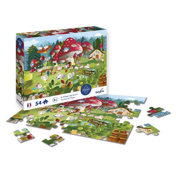 puzzle-54-pieces-le-village-des-souris (1) Puzzle 54 pièces - Le Village des Souris - Calypto By Sentosphere