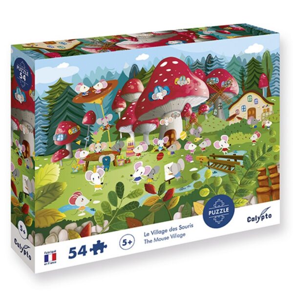 puzzle-54-pieces-le-village-des-souris Puzzle 54 pièces - Le Village des Souris - Calypto By Sentosphere