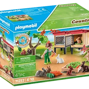 Enfant avec enclos et lapins - Playmobil 71252