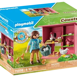 Agricultrice et poulailler - Playmobil 71308